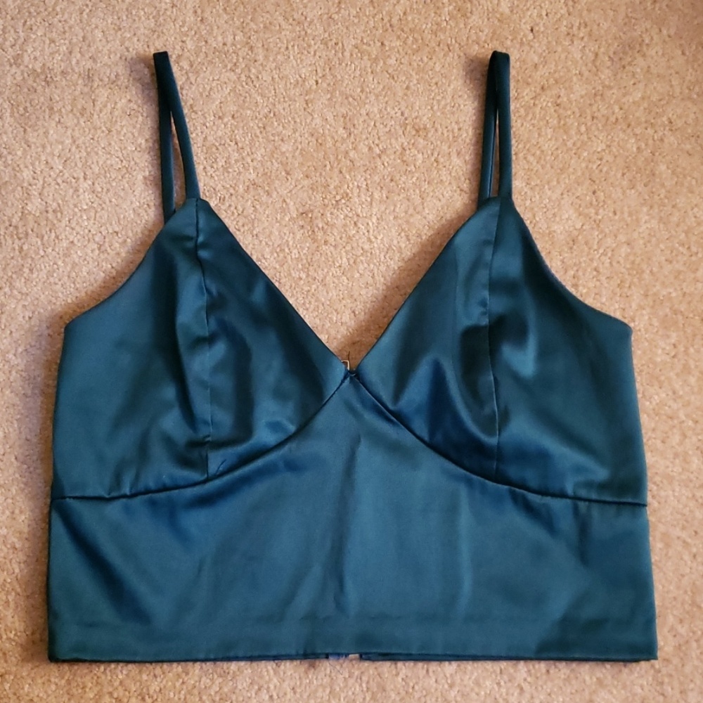 Satin Crop Top